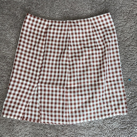SHEIN gingham slit skirt - Picture 2 of 5